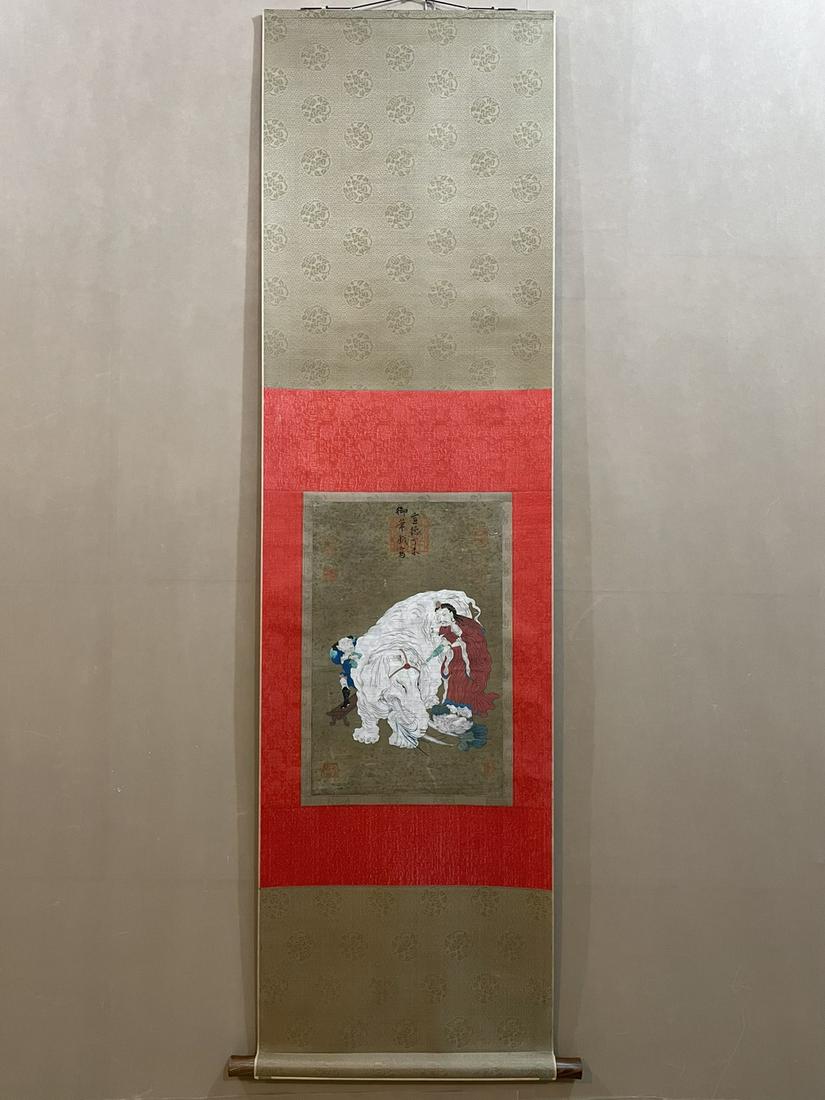 A Chinese Ink Painting Hanging Scroll (1 of 8)