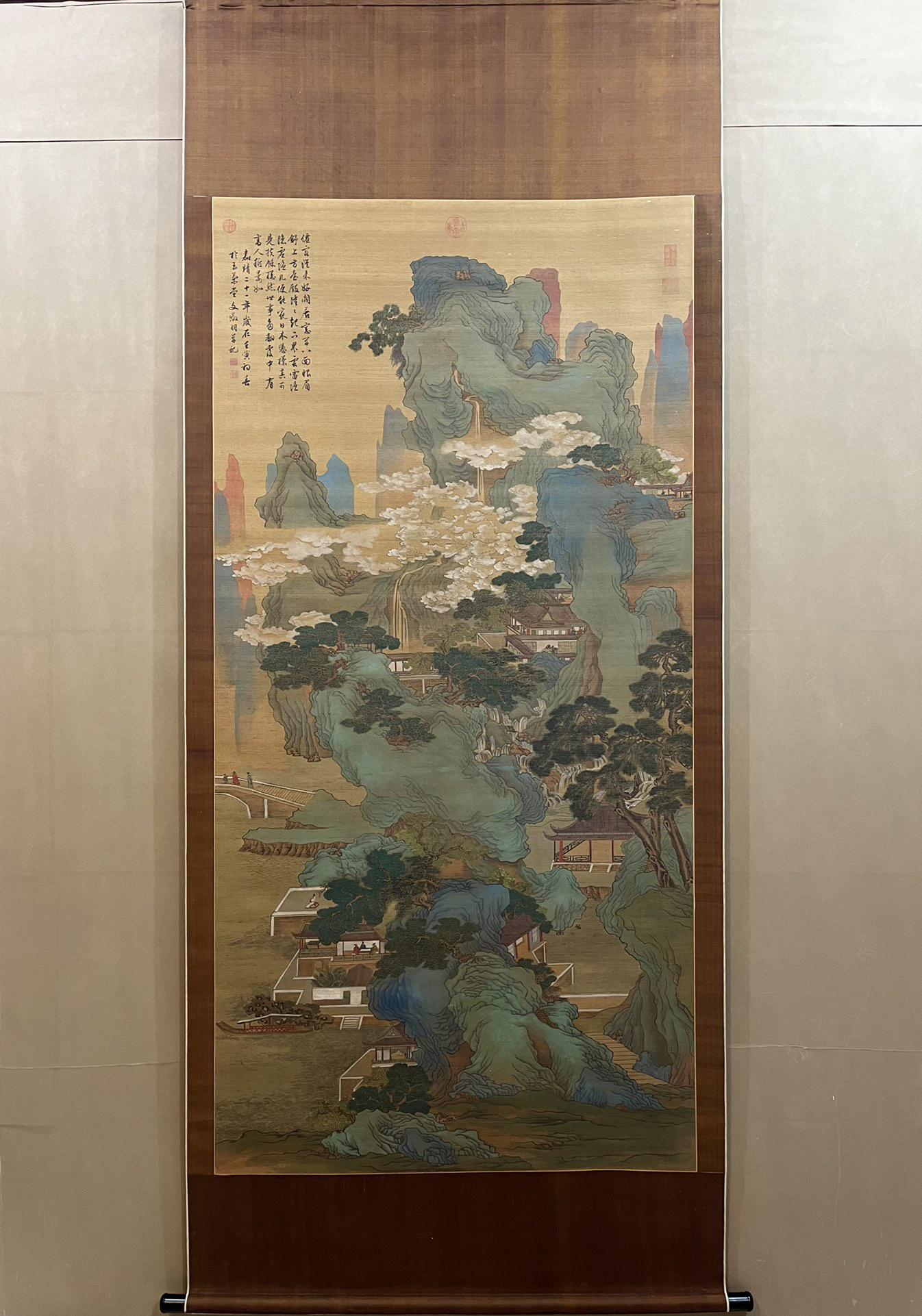 A Chinese Ink Painting Hanging Scroll By Wen Zhengming (1 of 9)