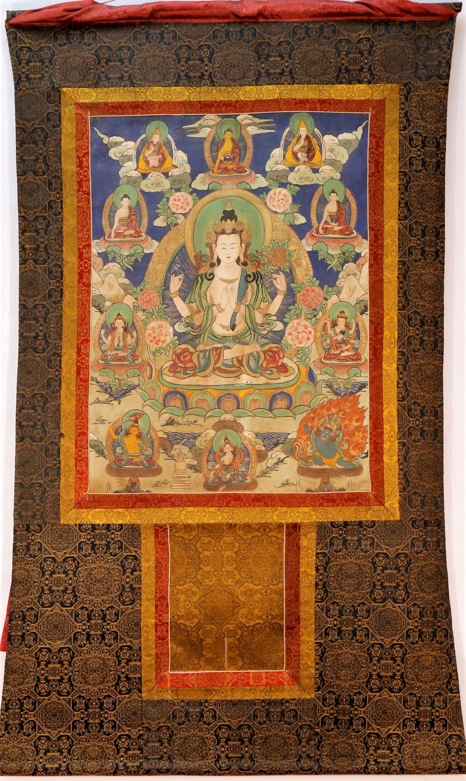 A precious Tibetan Color Painted Tara Thangka (1 of 7)