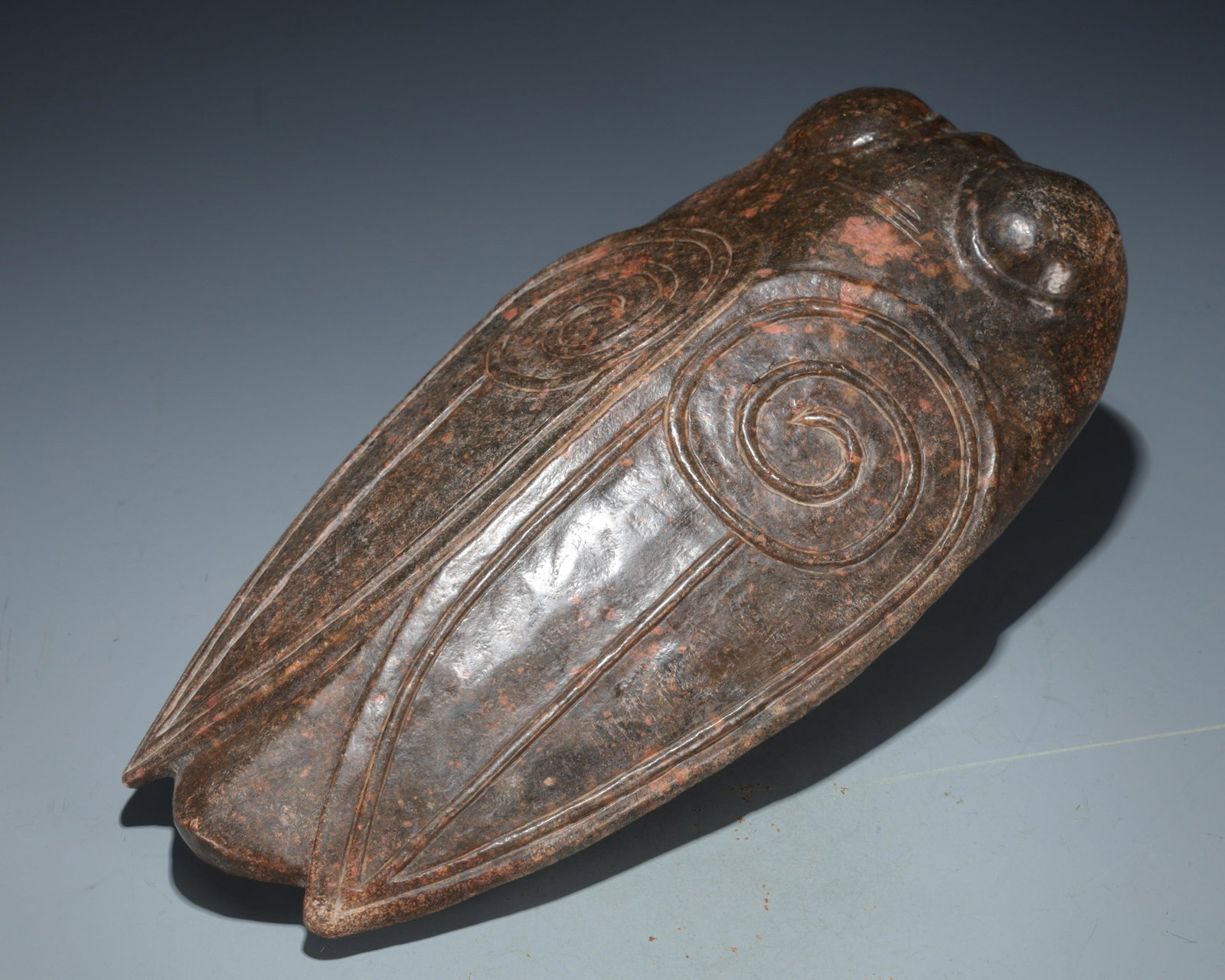 A Hongshan Culture Jade 'Cicada' Ornament (1 of 4)
