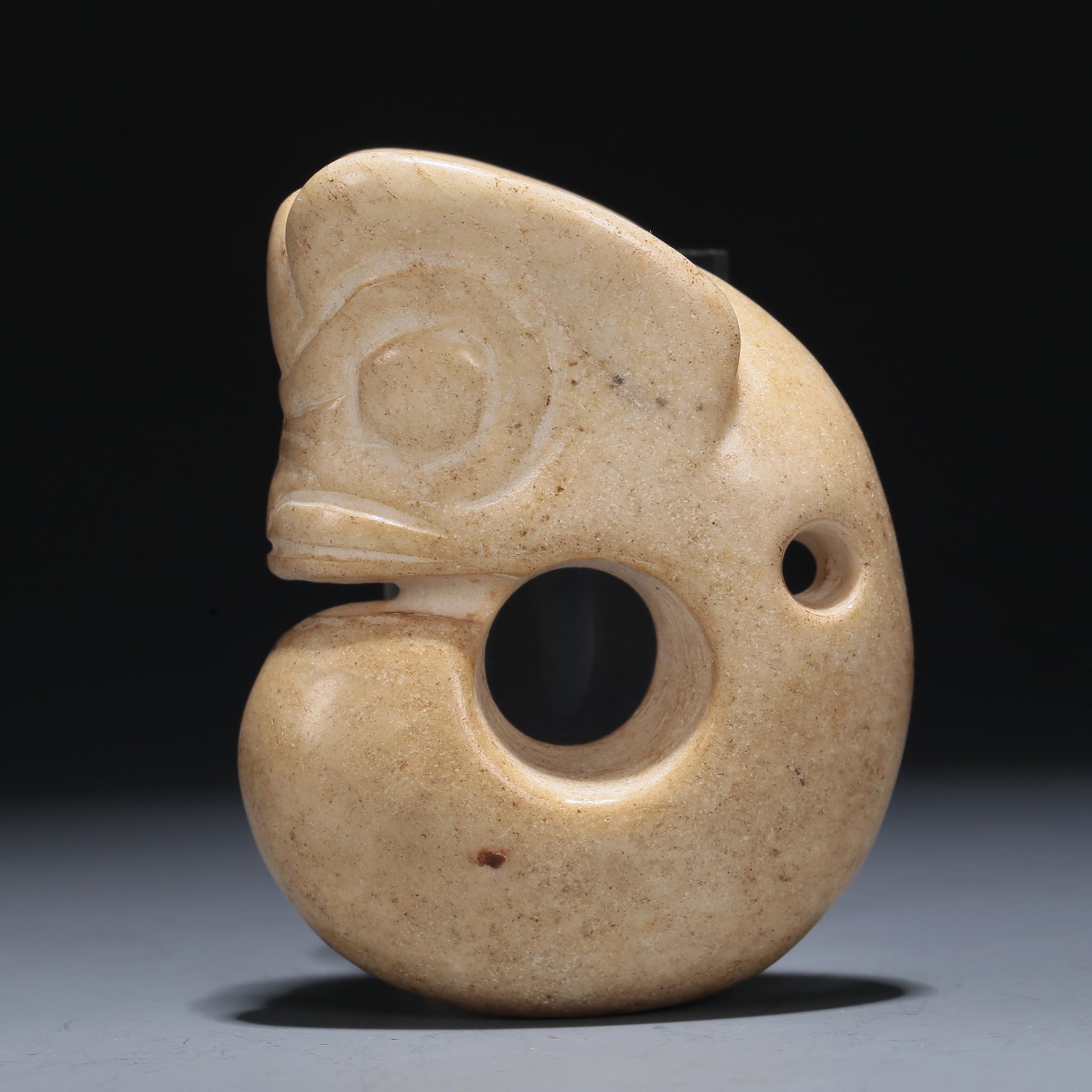 A Hongshan Culture C-Shaped Jade 'Dragon' Pendant. (1 of 5)