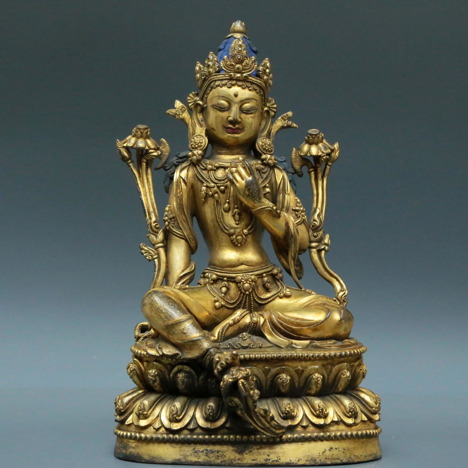 A Magnificent Gilt-Bronze Figure Of Green Tara (1 of 10)
