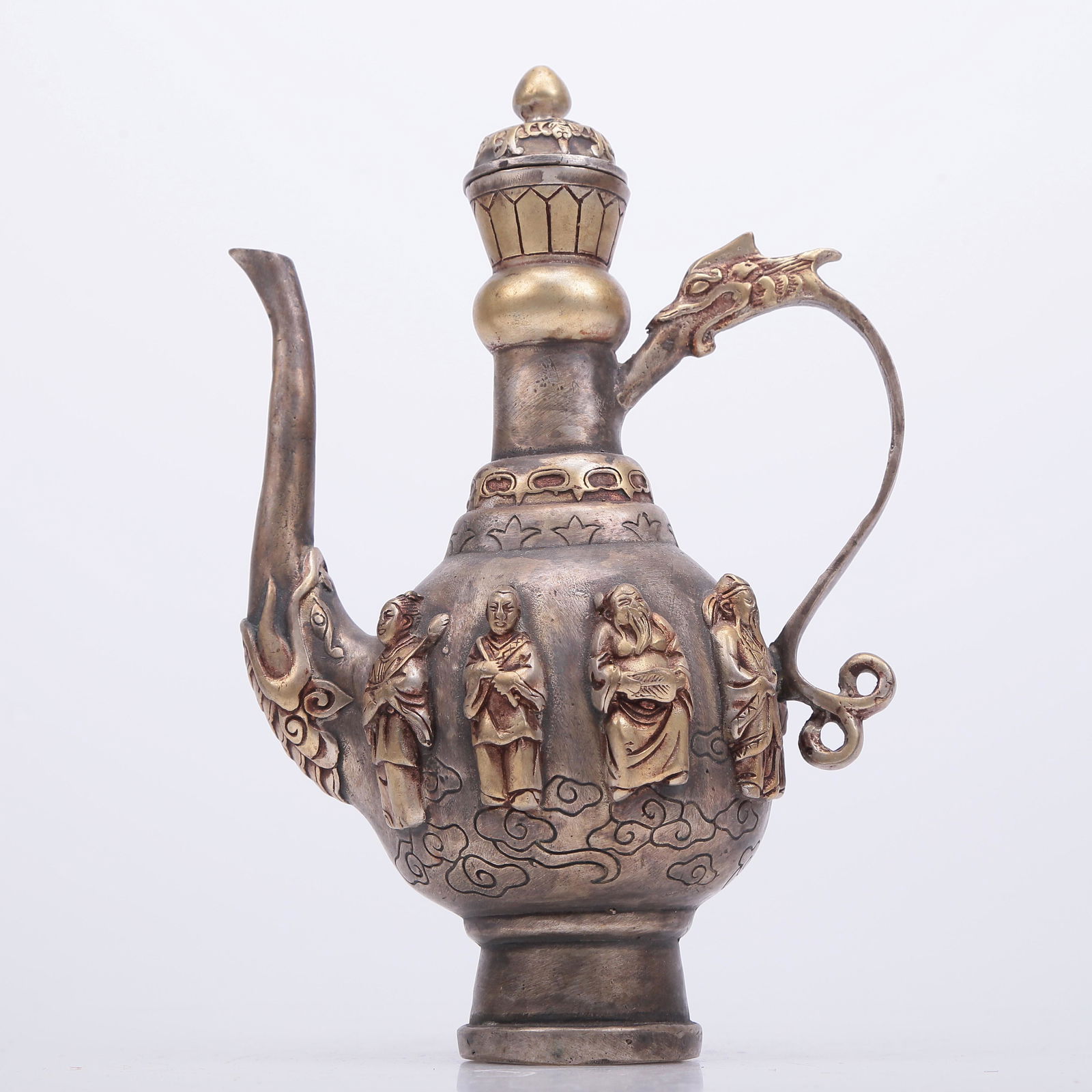 A Brilliant Gilt-Bronze Silver 'Figure' Ewer (1 of 10)