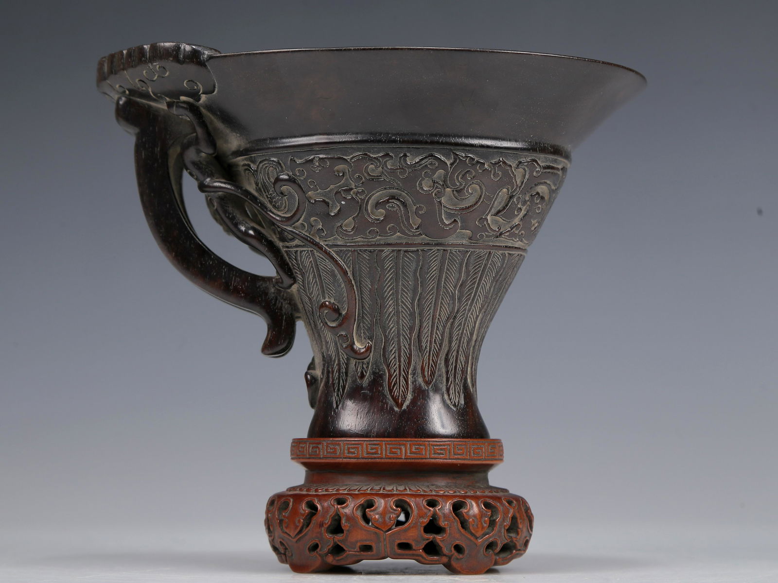 A Marvelous Zitanwood 'Dragon' Cup (1 of 10)