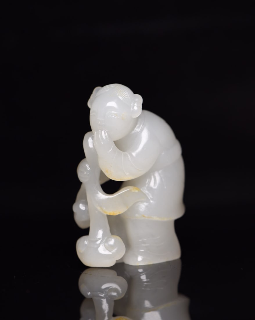 An Exquisite Hetian Jade Boy (1 of 9)
