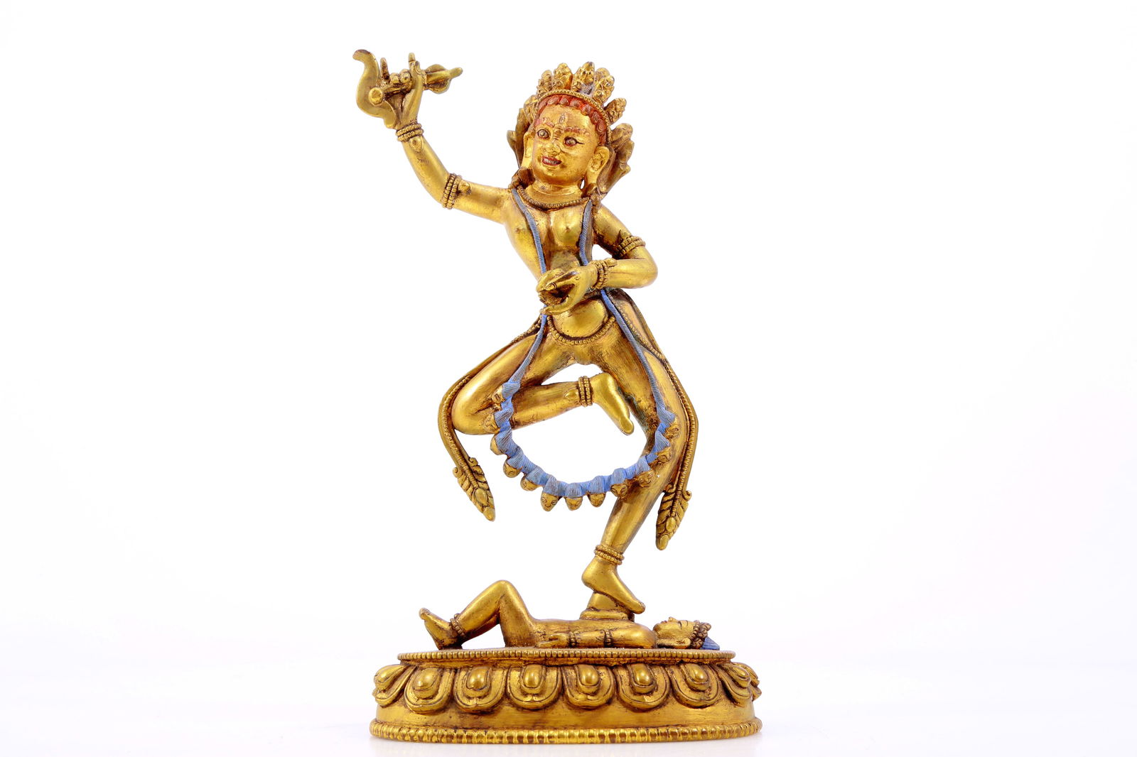 A Magnificent Gilt-Bronze Figure Of Vajrapani With Inscriptions (1 of 11)