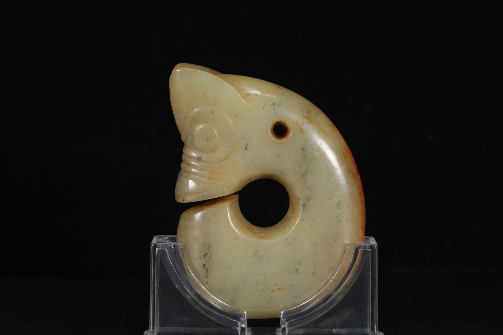 A Very Rare and Fine Hongshan Culture Jade Dragon (1 of 7)