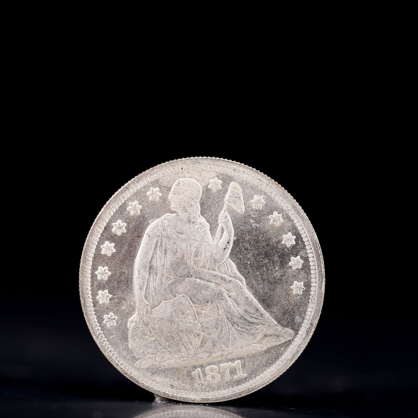 USA One Dollar 1871 Coin (1 of 2)