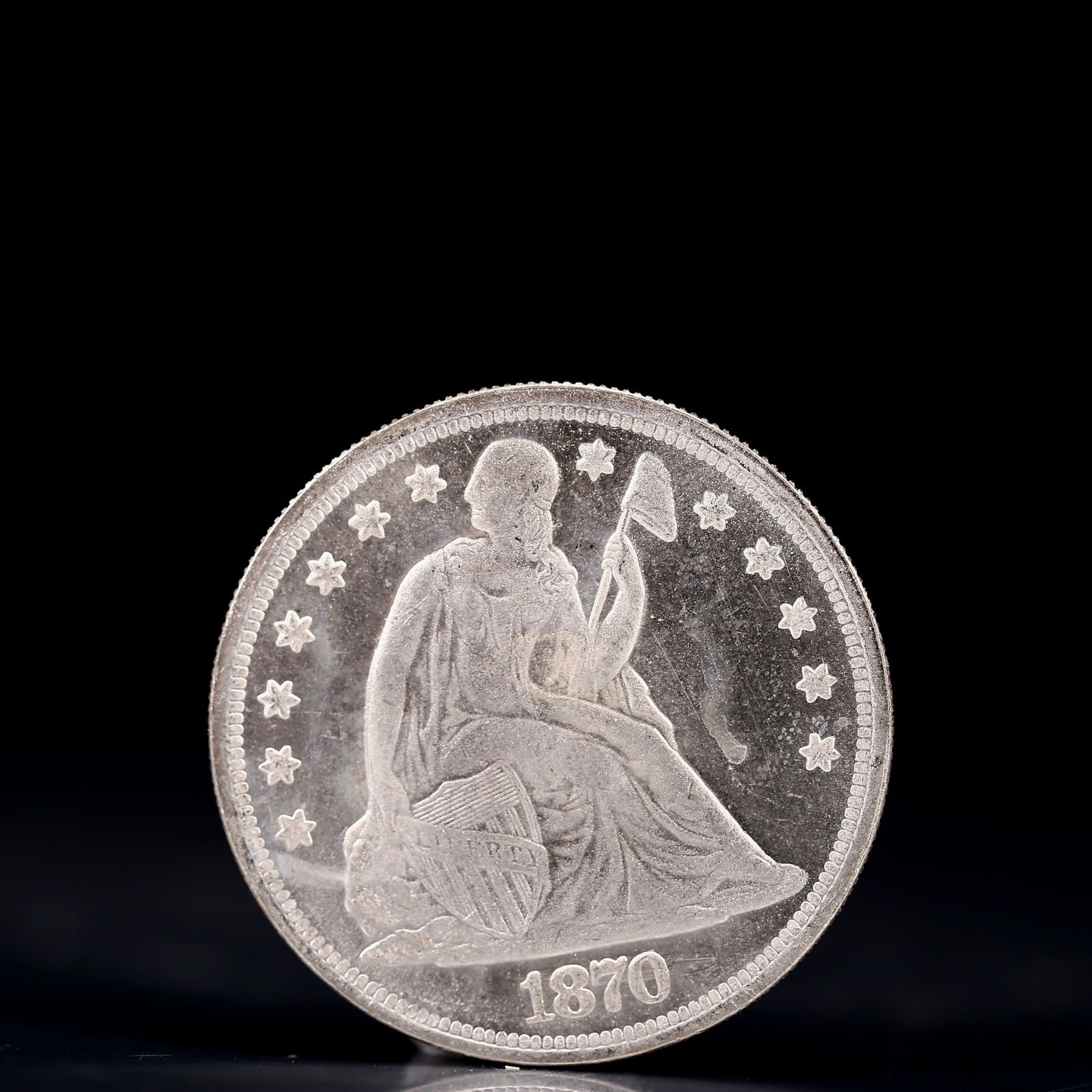 USA One Dollar 1870 Coin (1 of 2)