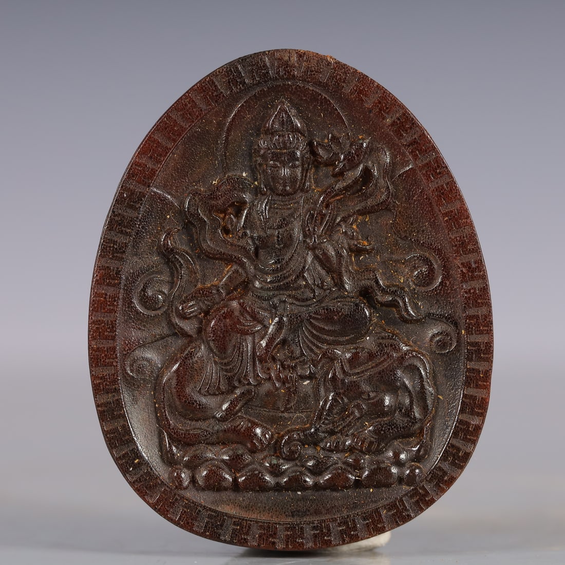 A Exquisite Rhino horn Statue of Avalokitesvara Brand  (1 of 6)