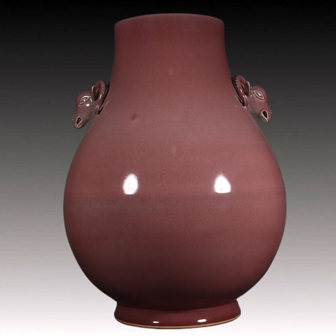 A Huge PeachBloom-Glazed Sheep-Ears Vase (1 of 9)