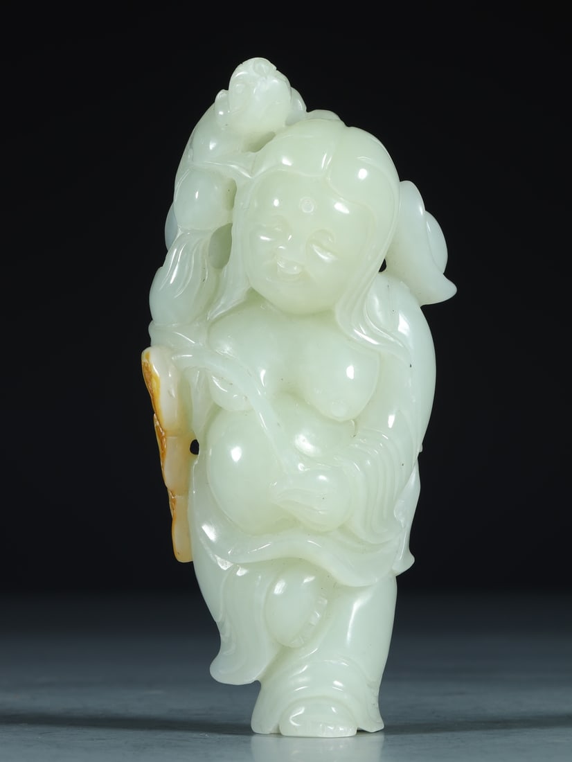 A Exquisite White Jade Figures Ornament  (1 of 9)