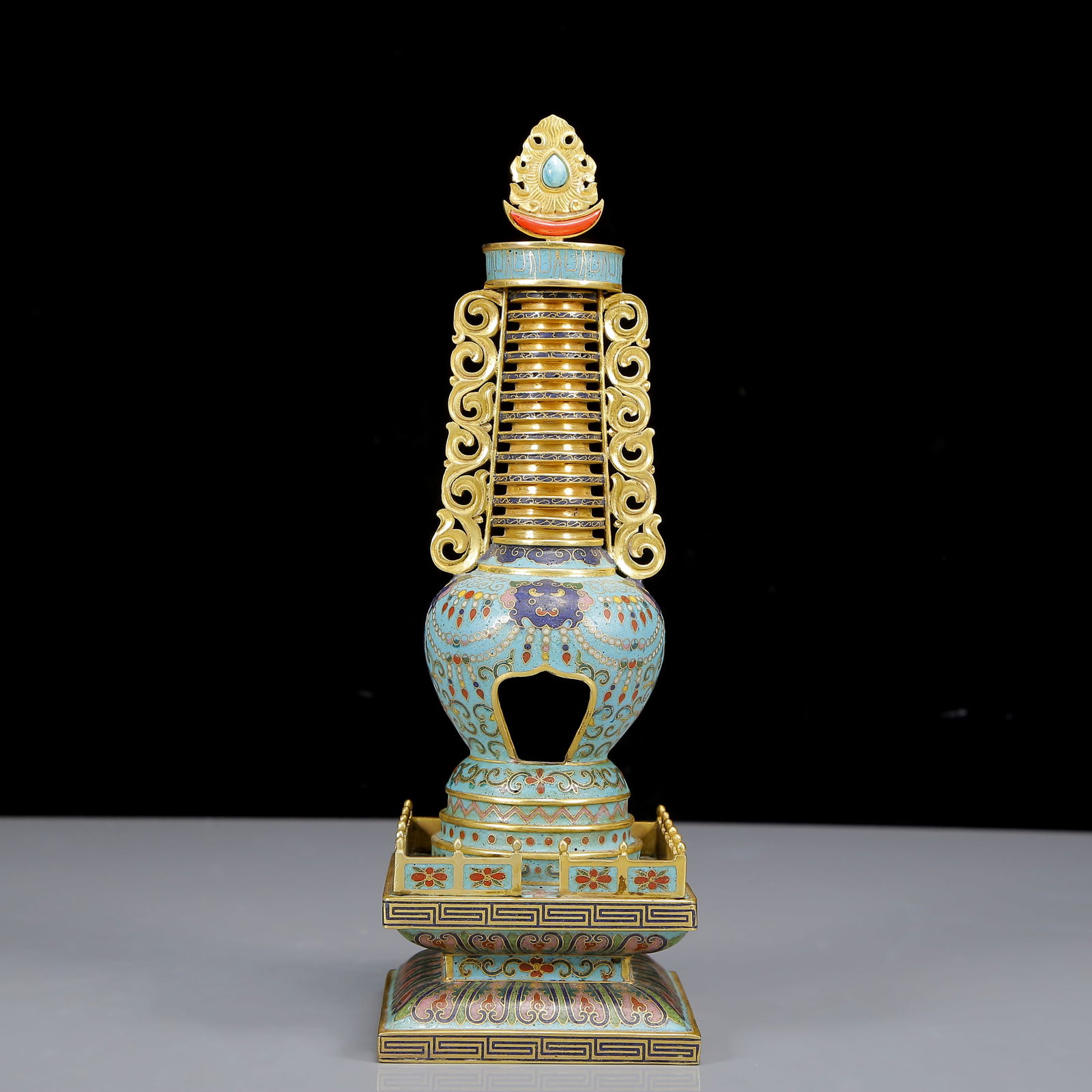 A Rare Cloisonne Lotus Pattern Niche (1 of 7)