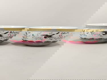 A Exquisite Famille-Rose Flower and Bird Pattern Bowl (1 of 9)