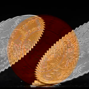 An Exquisite Gold Coin: An Exquisite Gold Coin, Qing Dynasty, China, Size:3.9cm Weight:37.5g