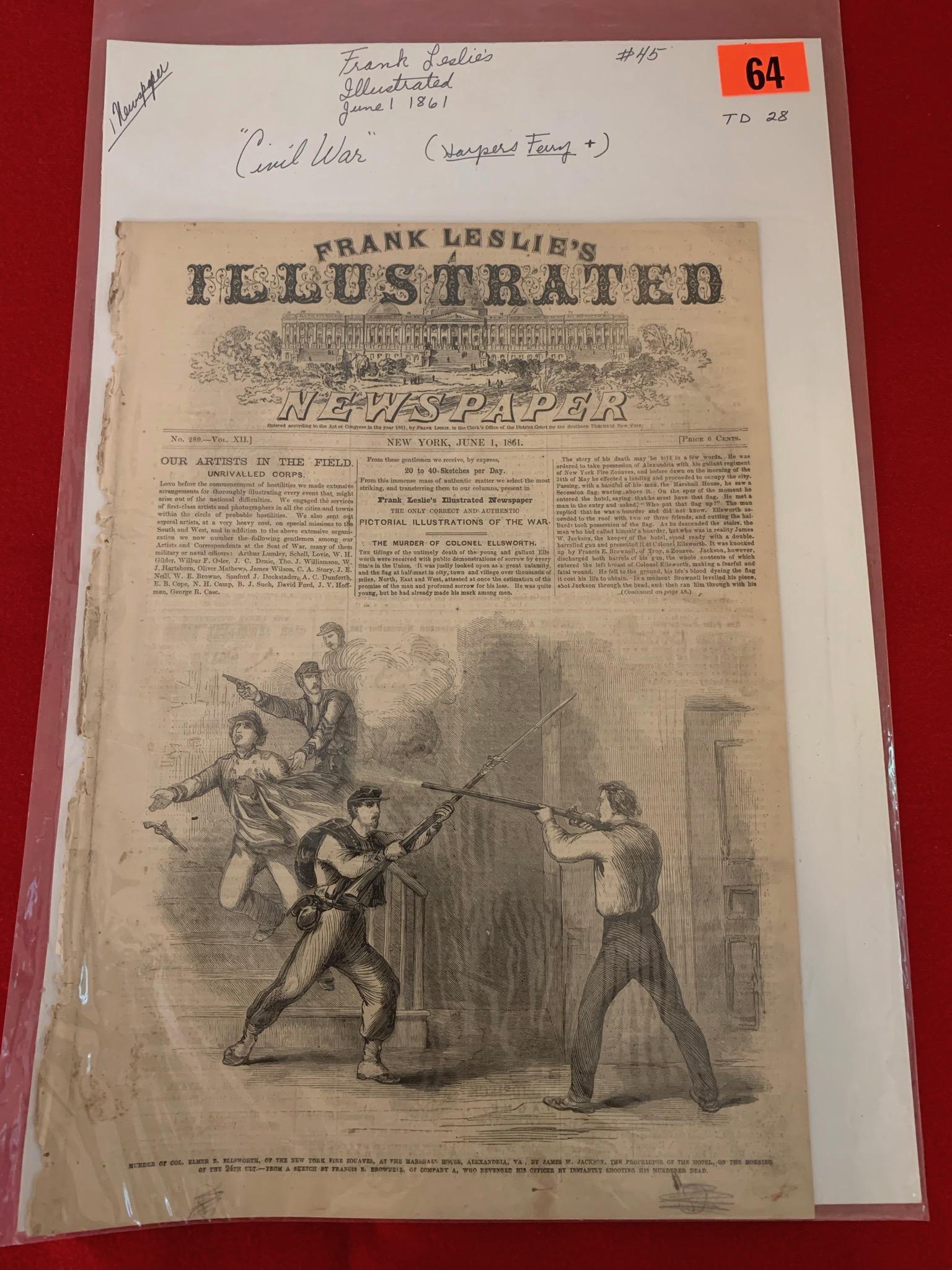 Civil War Era Newspaper (1 of 1)