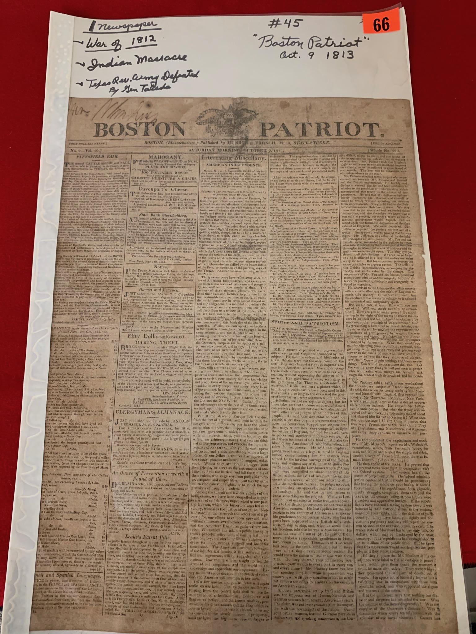 Civil War Era Newspaper (1 of 1)