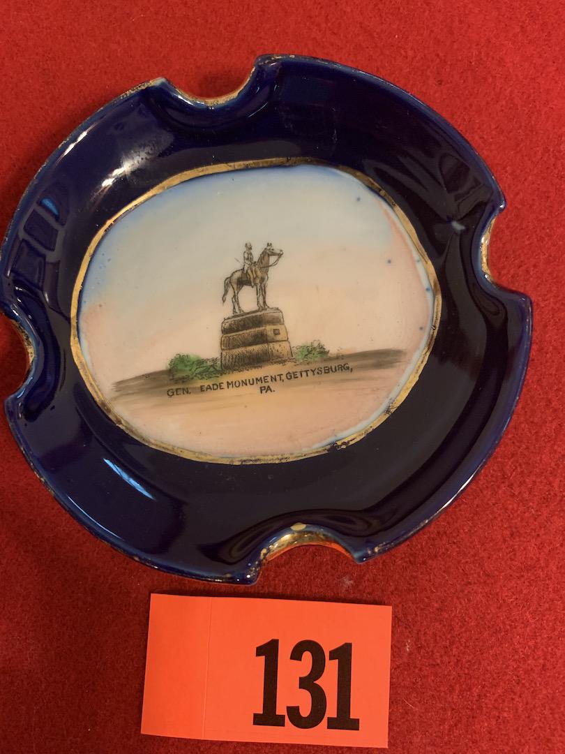 Civil War: Ashtray made for W.H. Tipton Gettysburg Pa. made in Germany
