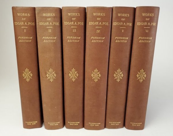 1900 Works of Edgar Allan Poe Fordham Edition 6 vols (1 of 9)