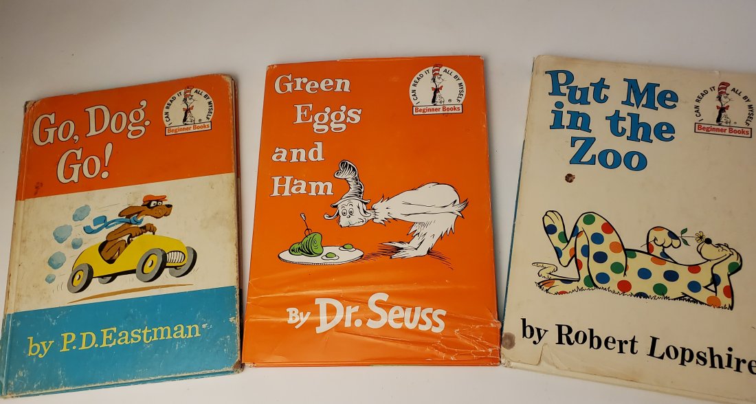 Three Beginner Books w/ 1960 Green Eggs and Ham Dr (1 of 9)