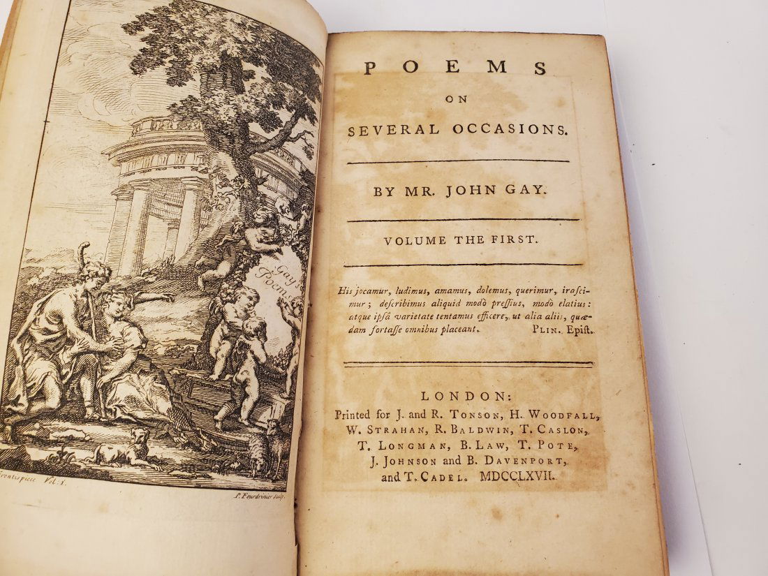 1767 Poems on Several Occasions John Gay J and R Tonson (1 of 7)