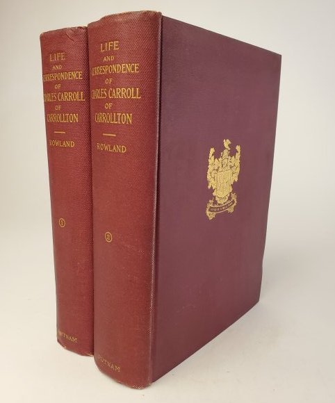 1898 2 Vol lmtd set /750 copies Life of Charles Carroll (1 of 8)
