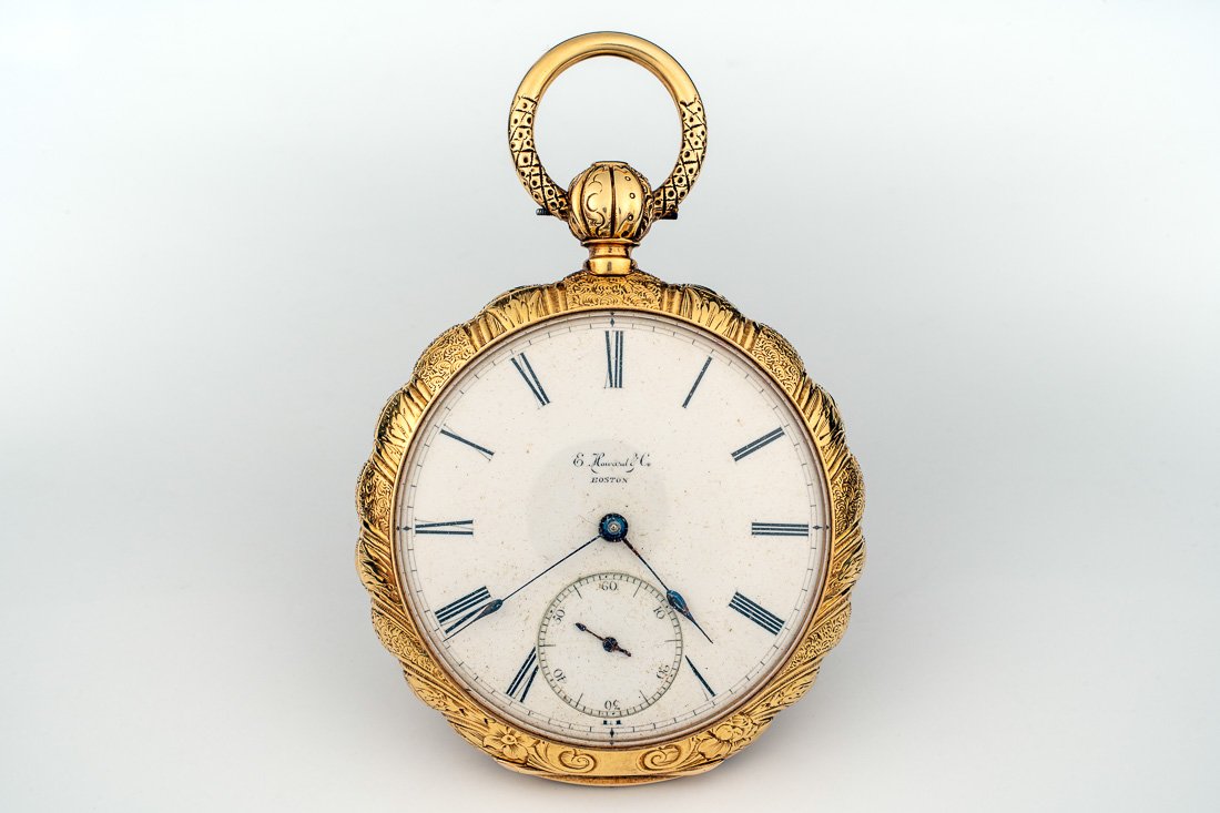 18K HOWARD  WATCH CO. MENS POCKET WATCH (1 of 10)