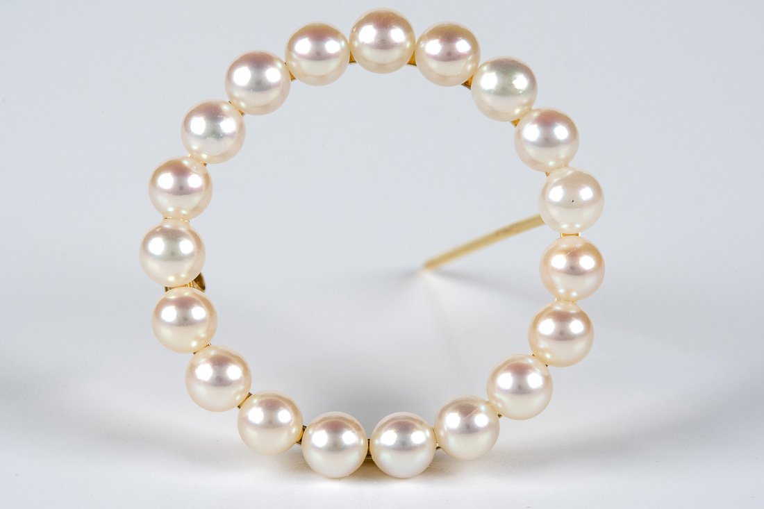 VINTAGE PEARL  AND SAPPHIRE PINS (1 of 6)