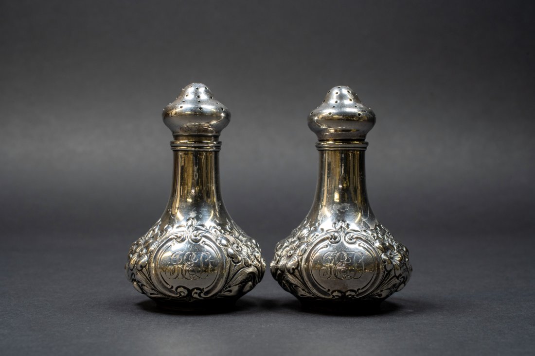 ANTIQUE STERLING SALT & PEPPER (1 of 3)