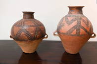 2 Neolithic Painted Pottery Jars, Majiayao Culture, 3300-2000 BCE