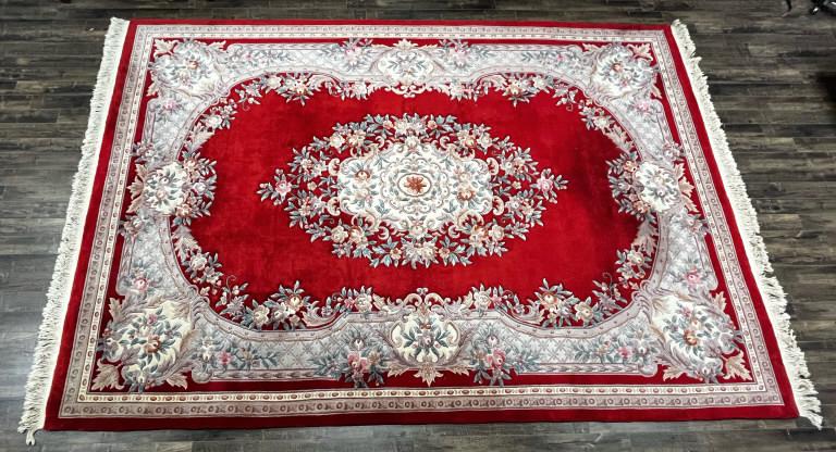 Woven Red Traditional Persian Medallion Floral Area Rug (1 of 1)