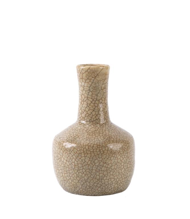 Ge-Type Crackle Glaze Bottle Vase, Qing Dynasty or Earlier (1 of 7)