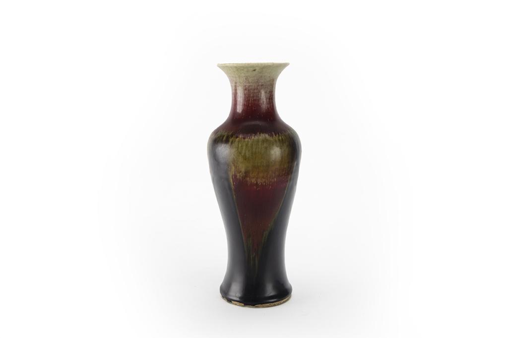 Flambe Transmutational Glazed Baluster Vase, Qing Dynasty (1 of 16)