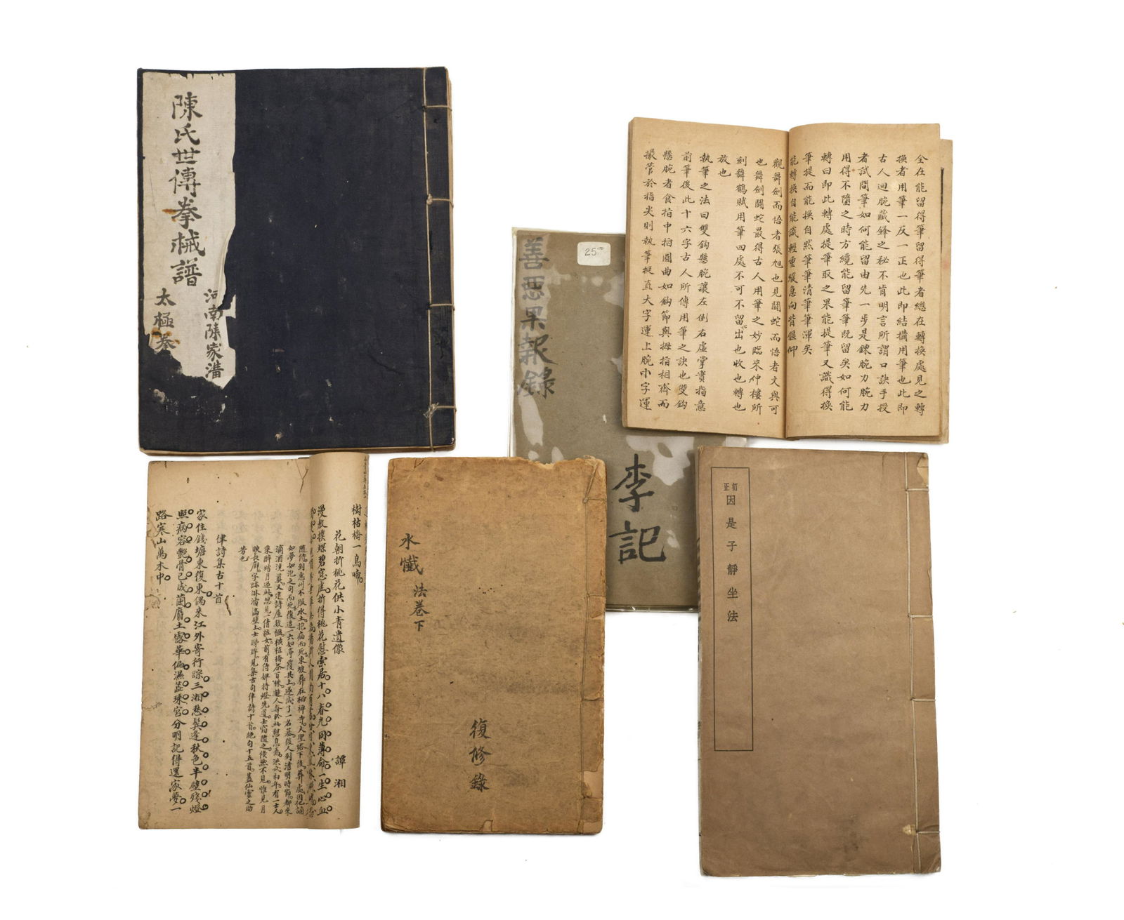 Set of 6 Antique Chinese Books (1 of 14)