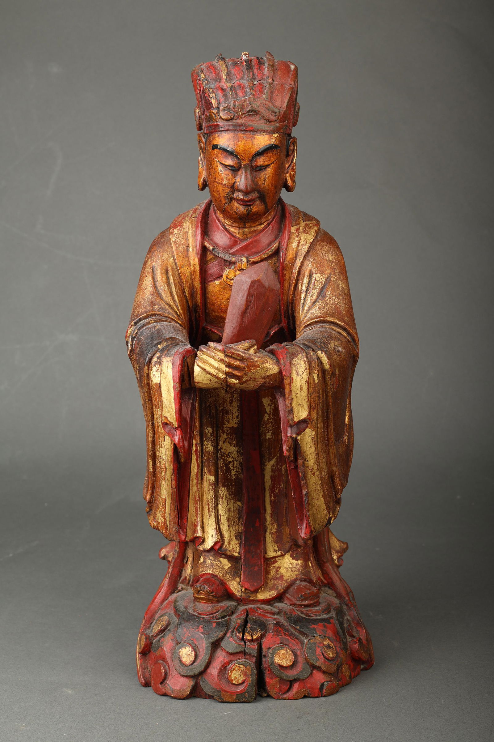 Gilt Lacquer Daoist Deity – Tianwang, Ming to Early Qing Dynasty (1 of 4)