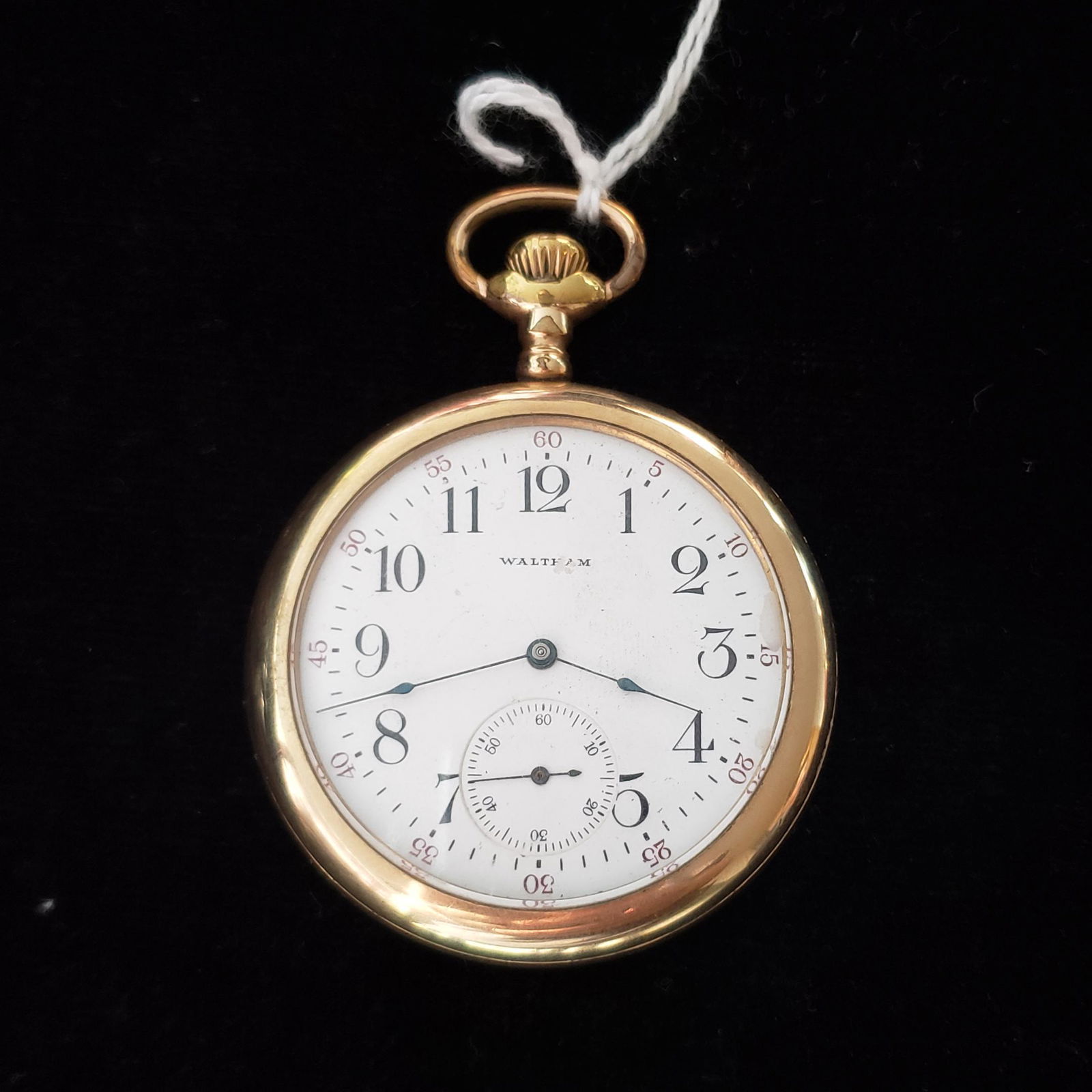 1908 17J Waltham pocket watch with goldfilled case (1 of 4)