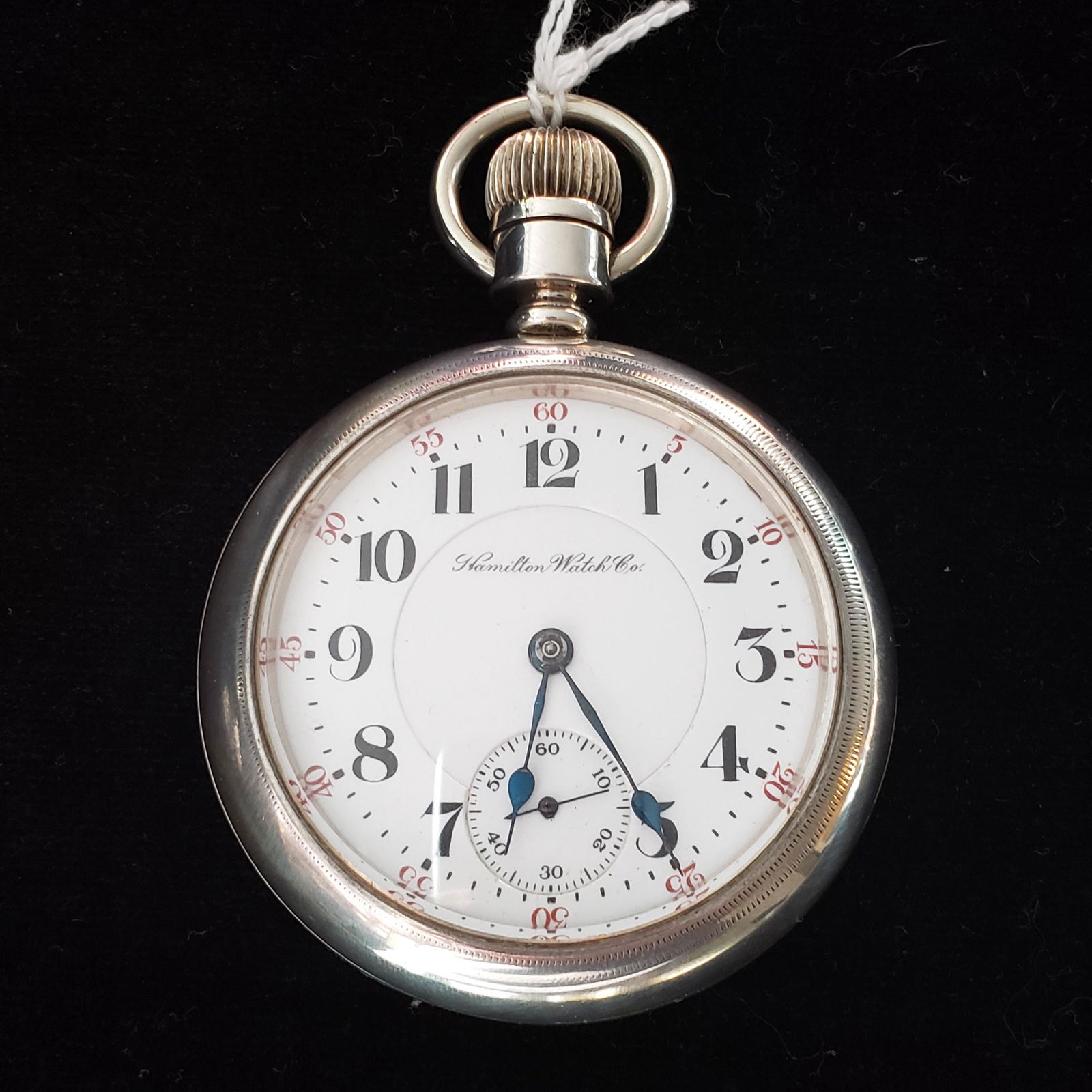 1911 21J pendant set Hamilton pocket watch with with coin silver case (1 of 5)