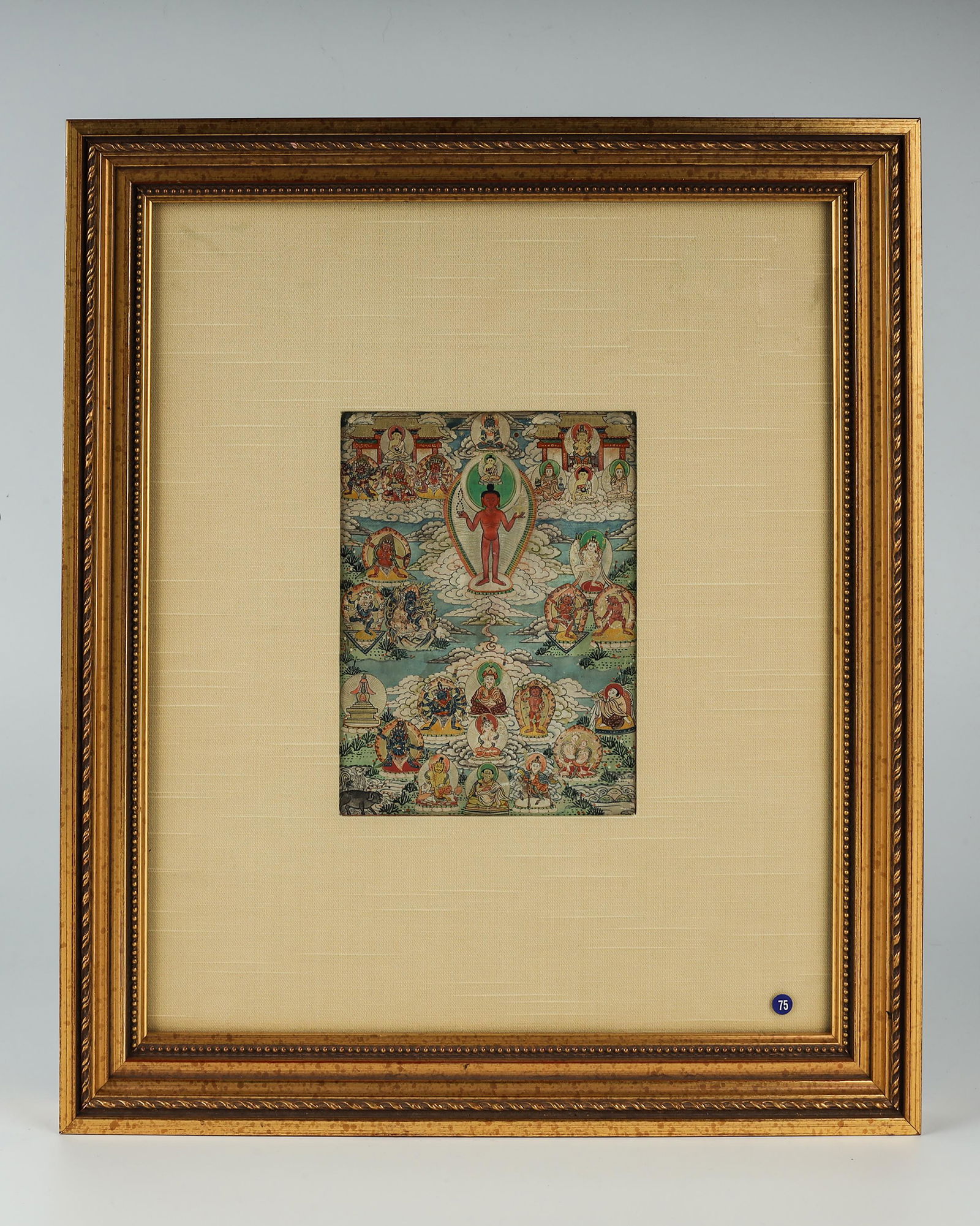 Adi Buddha Mandala Thangka, Tibet or Mongolia, 19th c (1 of 5)