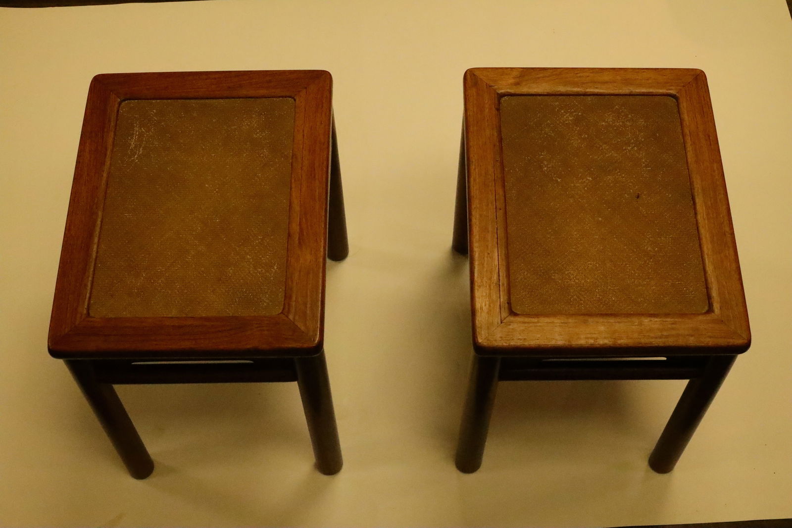 Two Qing Dynasty wooden  (huanghuali) Stool (1 of 11)