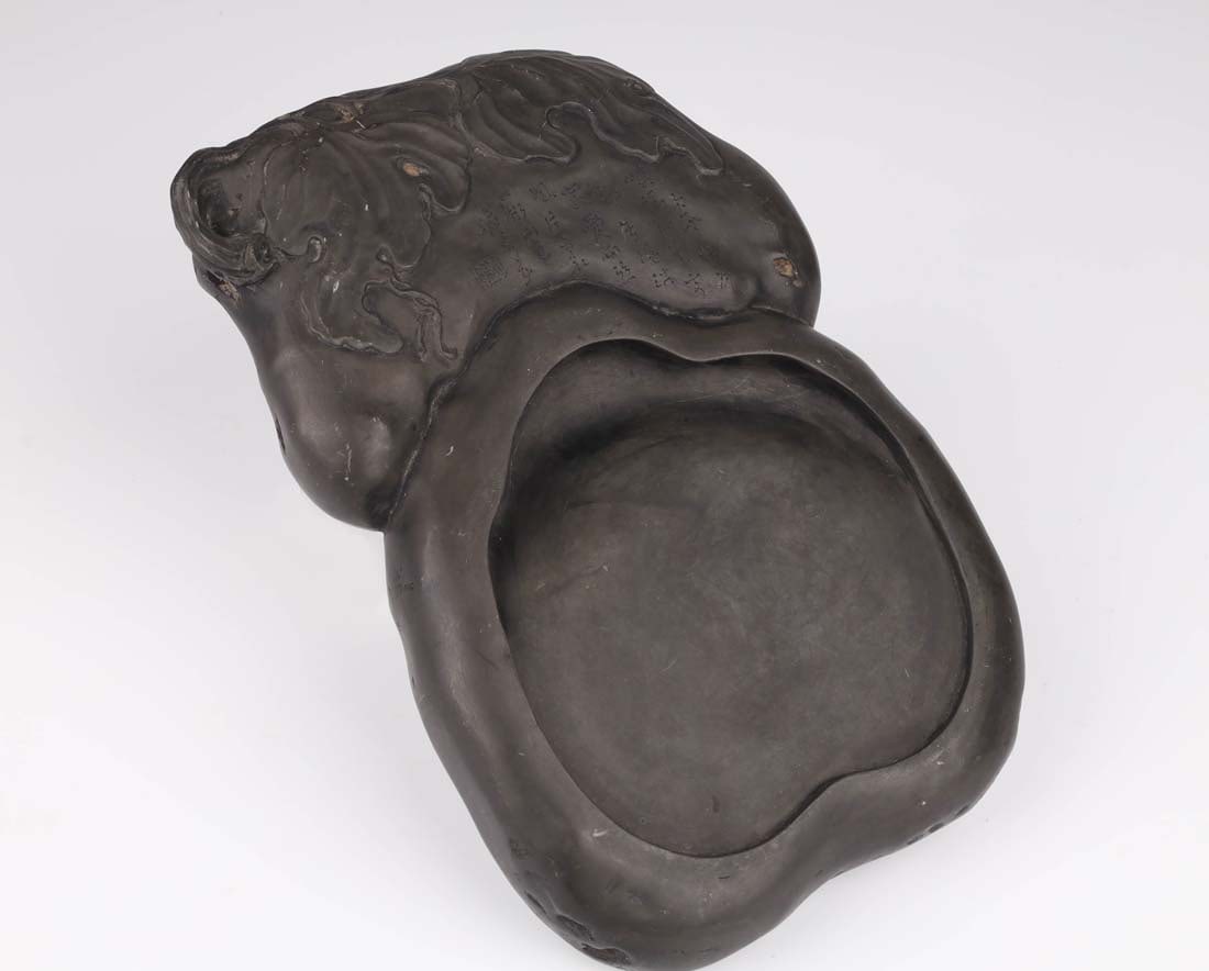 Melon-shaped inkstone , Mid to late Qing Dynasty (1 of 7)