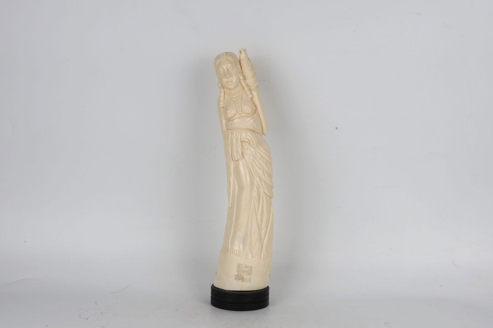 Carved Bone Female Figure Africa 20th Century (1 of 3)