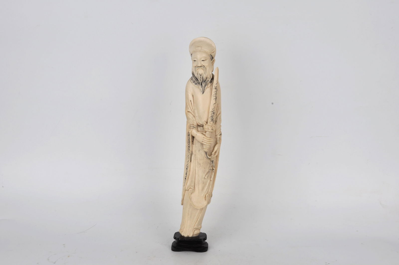 Carved Bone Male Figure China 20th Century (1 of 3)