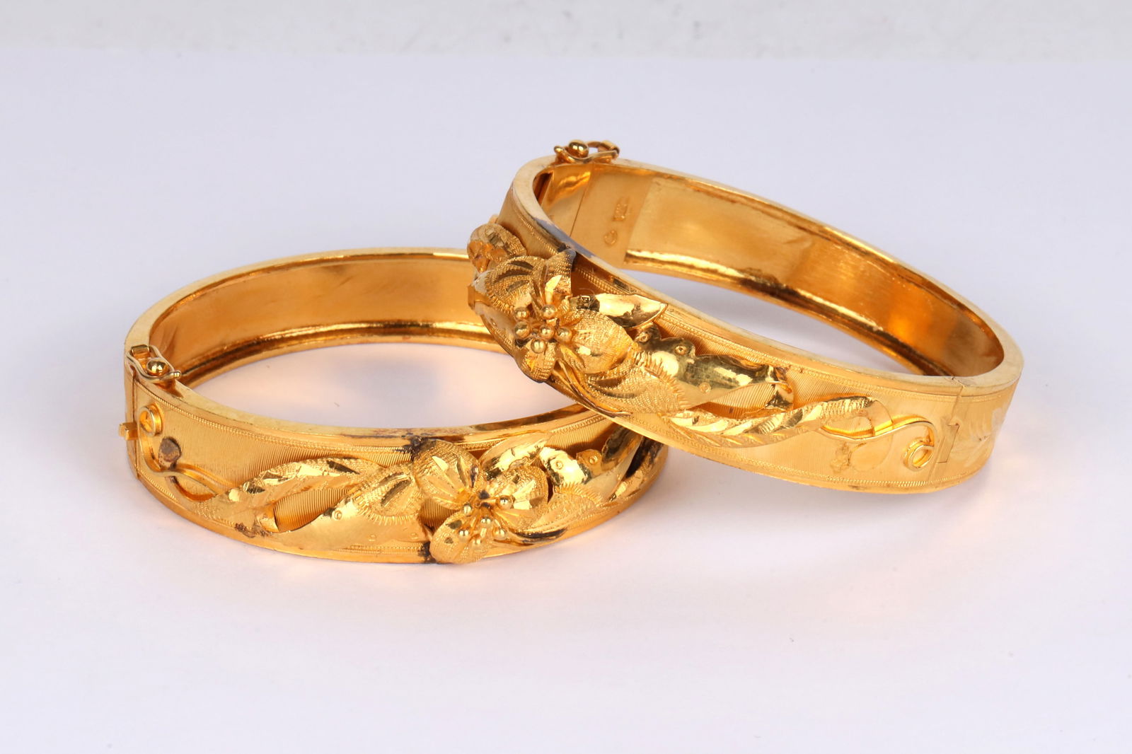 1980s Handmade Gold Bangles (1 of 3)
