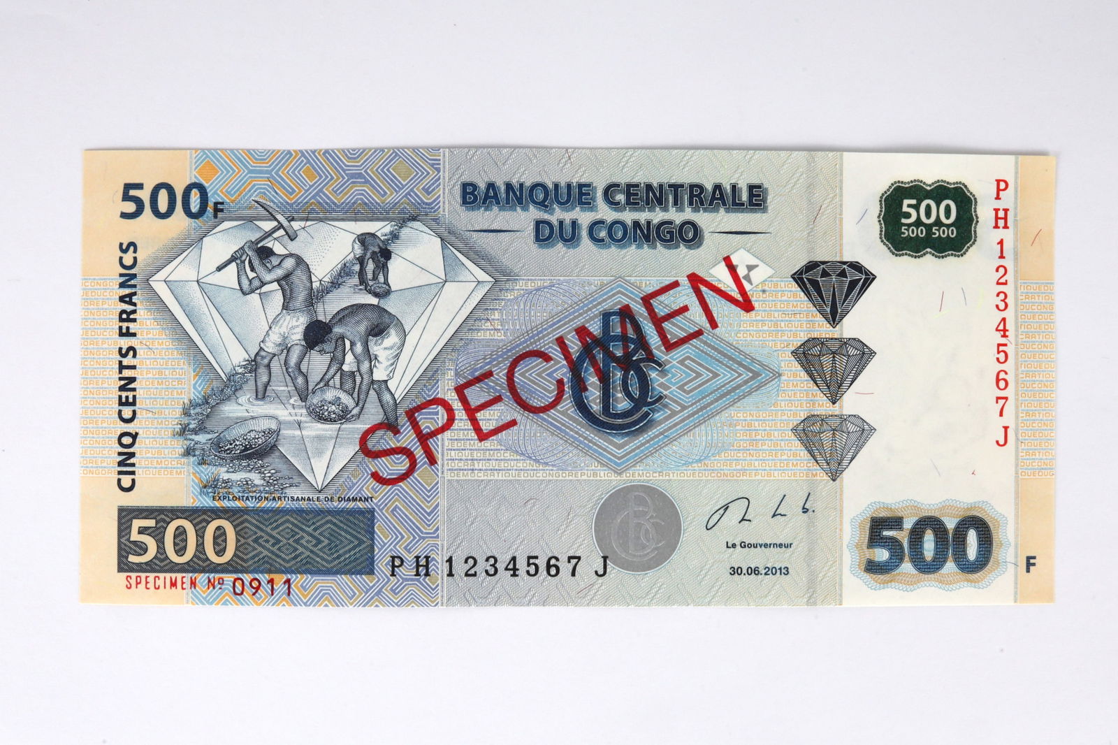 Congolese Franc Specimen Notes - 10