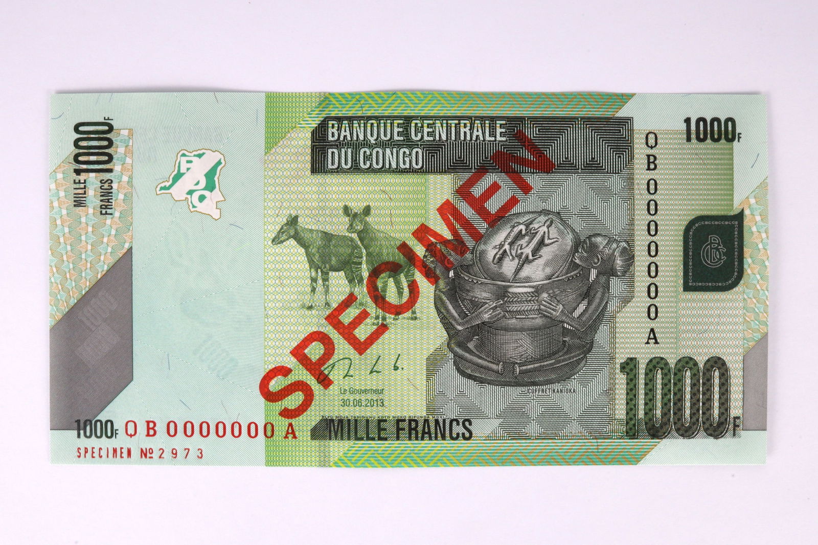 Congolese Franc Specimen Notes - 14