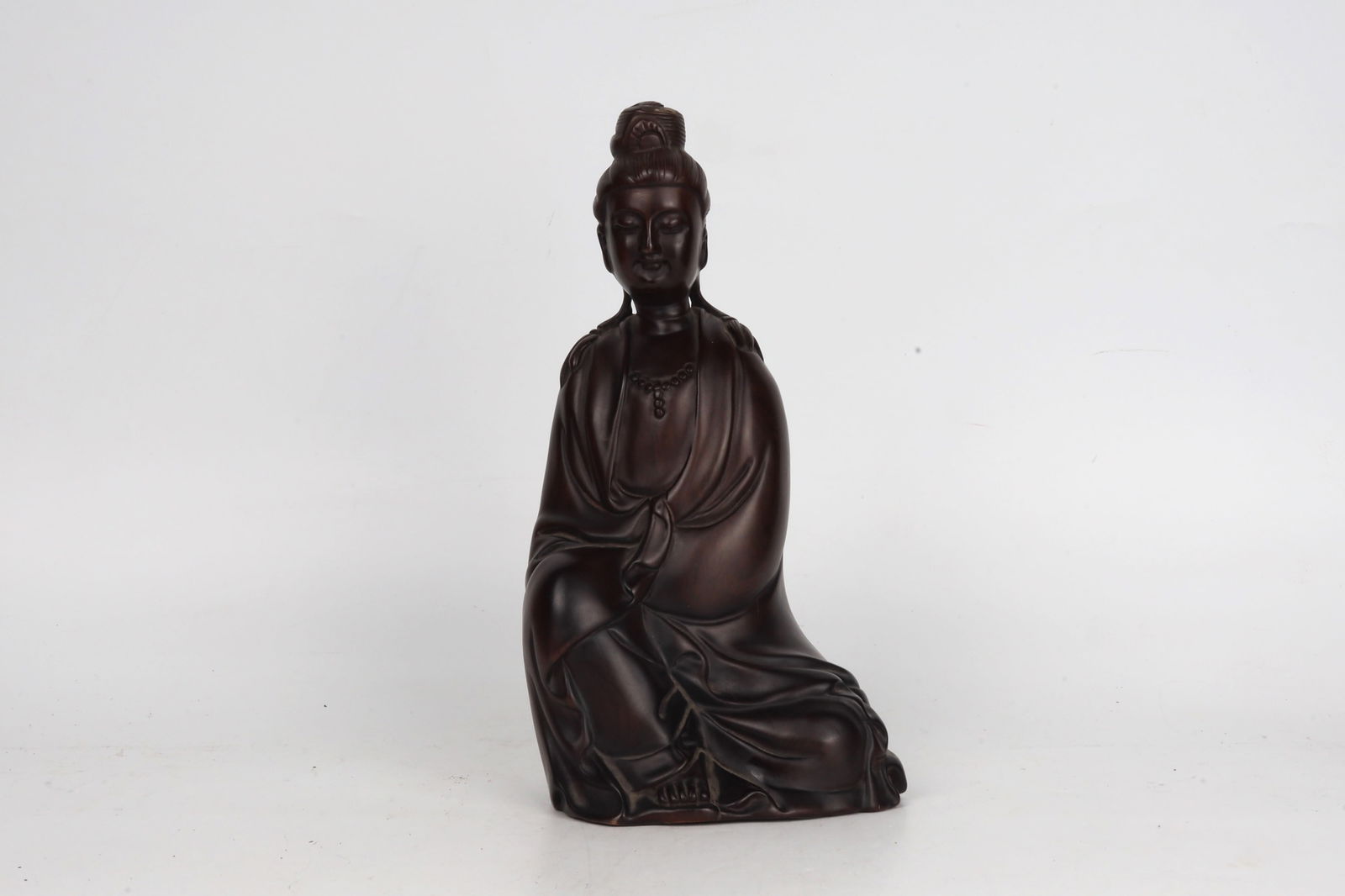 Carved Wooden Female Figure China 20th Century (1 of 4)