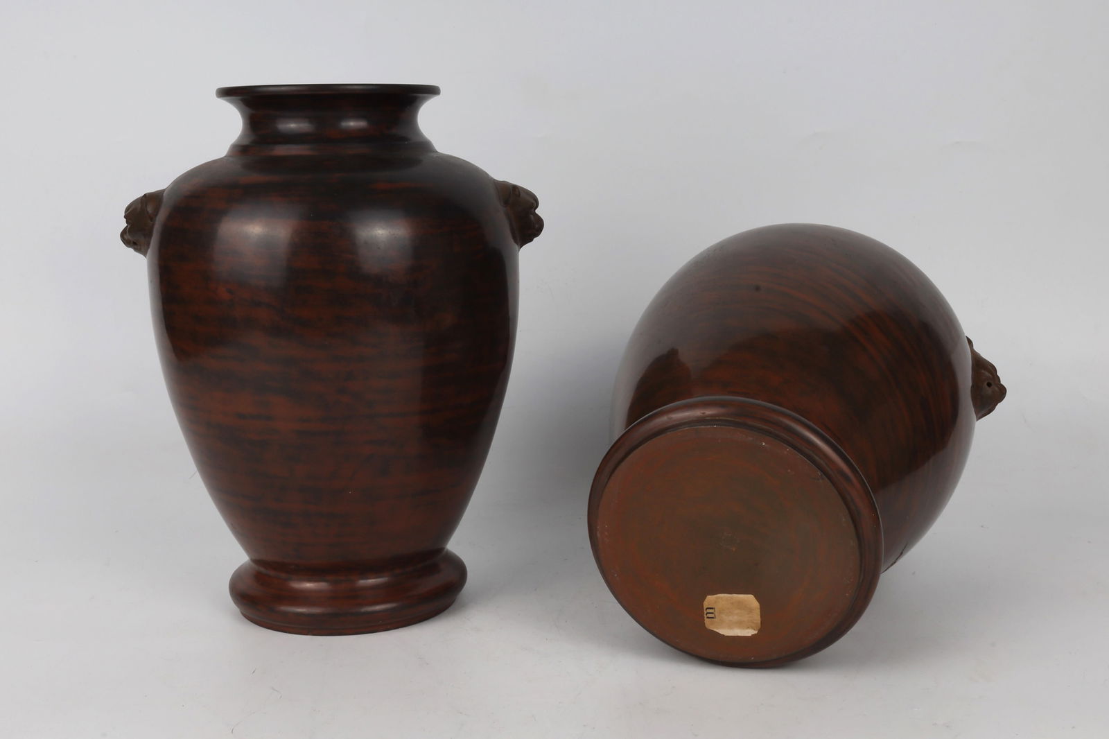 Figural Decorated Clay Inkstone Style Vase China 20th Century (1 of 5)