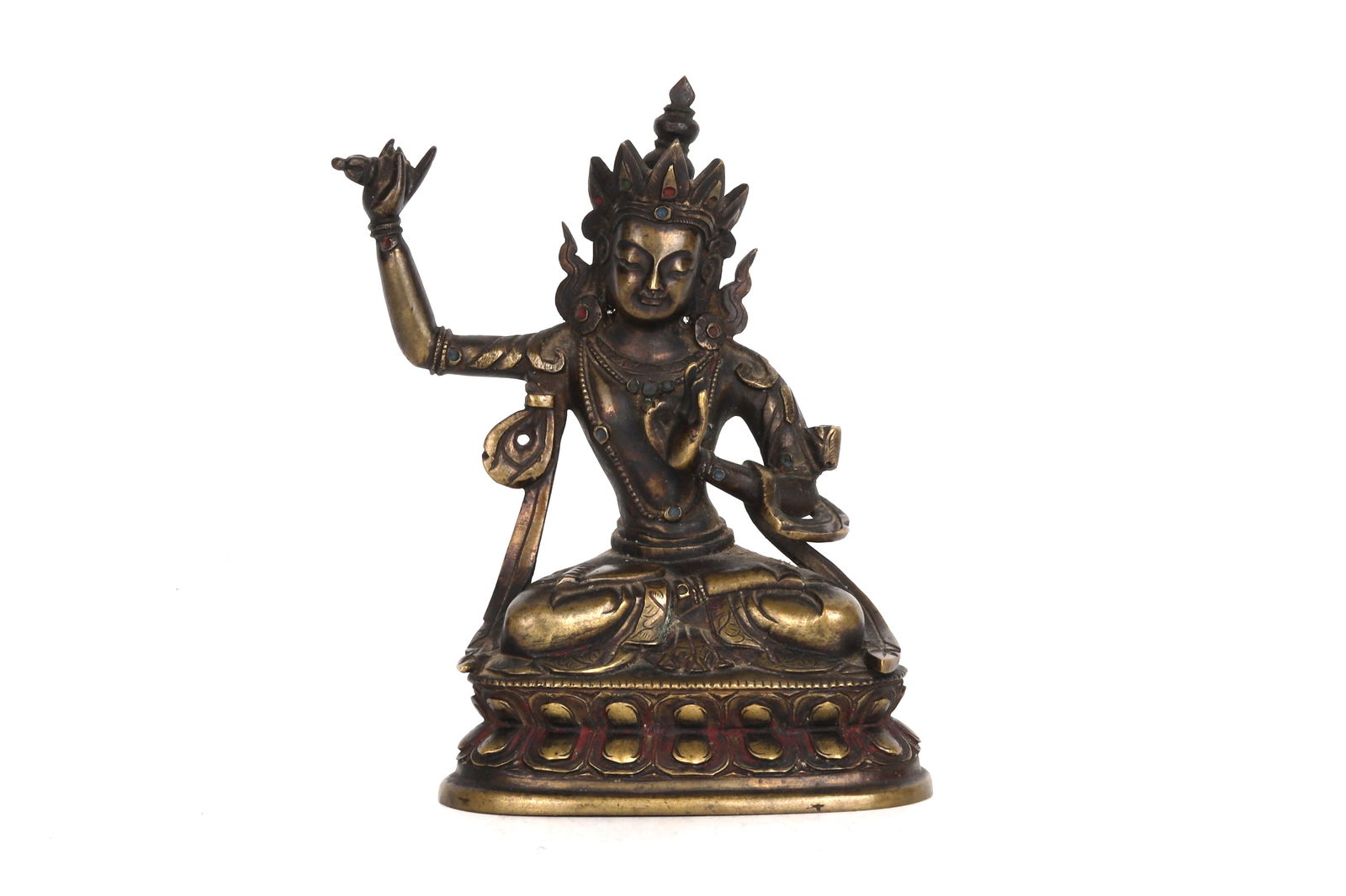 Tibetan Gilt Bronze Buddha Tibet 19th Century (1 of 3)