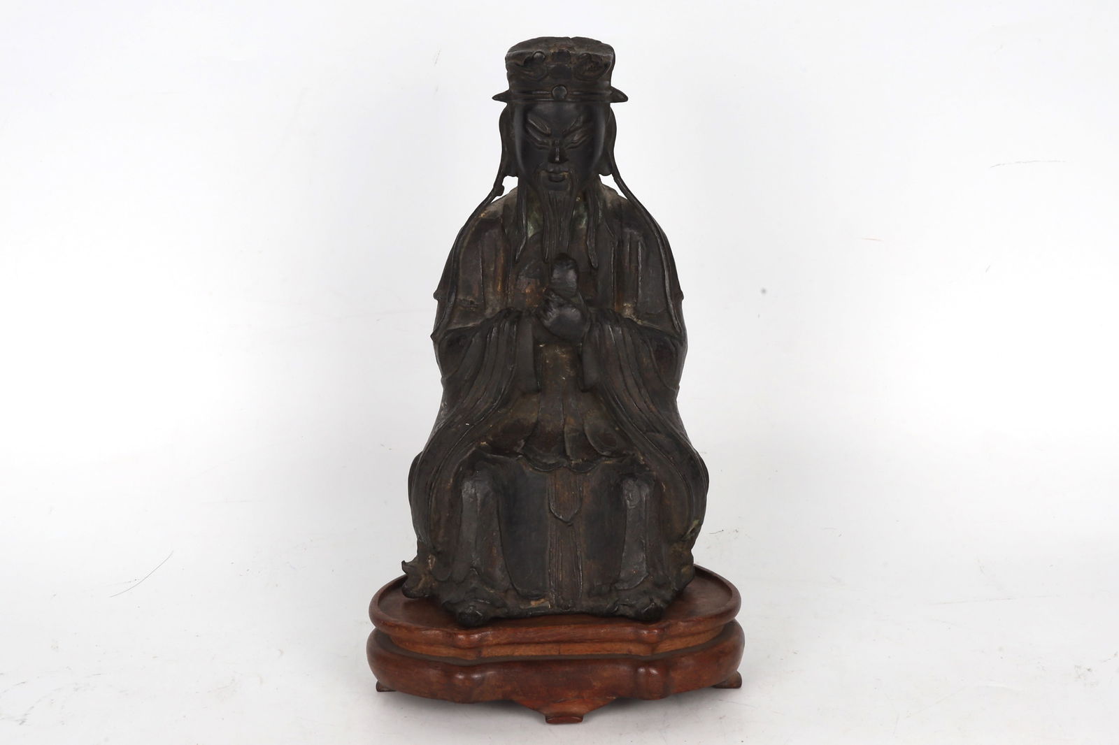 Seated Wenchang Emperor Figure China Ming Dynasty (1 of 3)