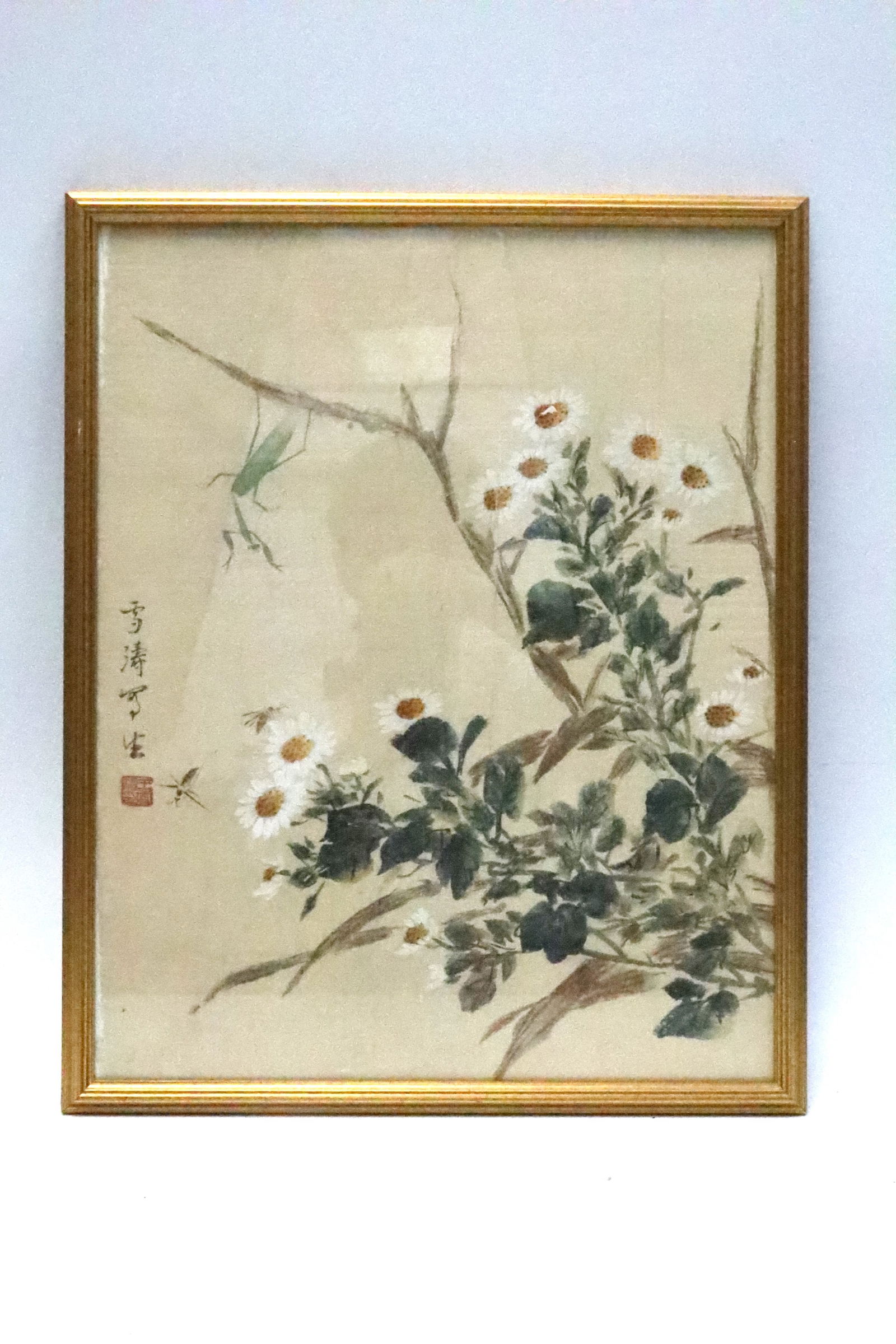 Two Flower and Insect Sketch Paintings by Xuetao: Two Flower and Insect Sketch Painti